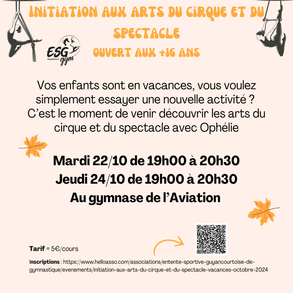 Initiation aux arts du cirque et du spectacle pour les 16 ans et +