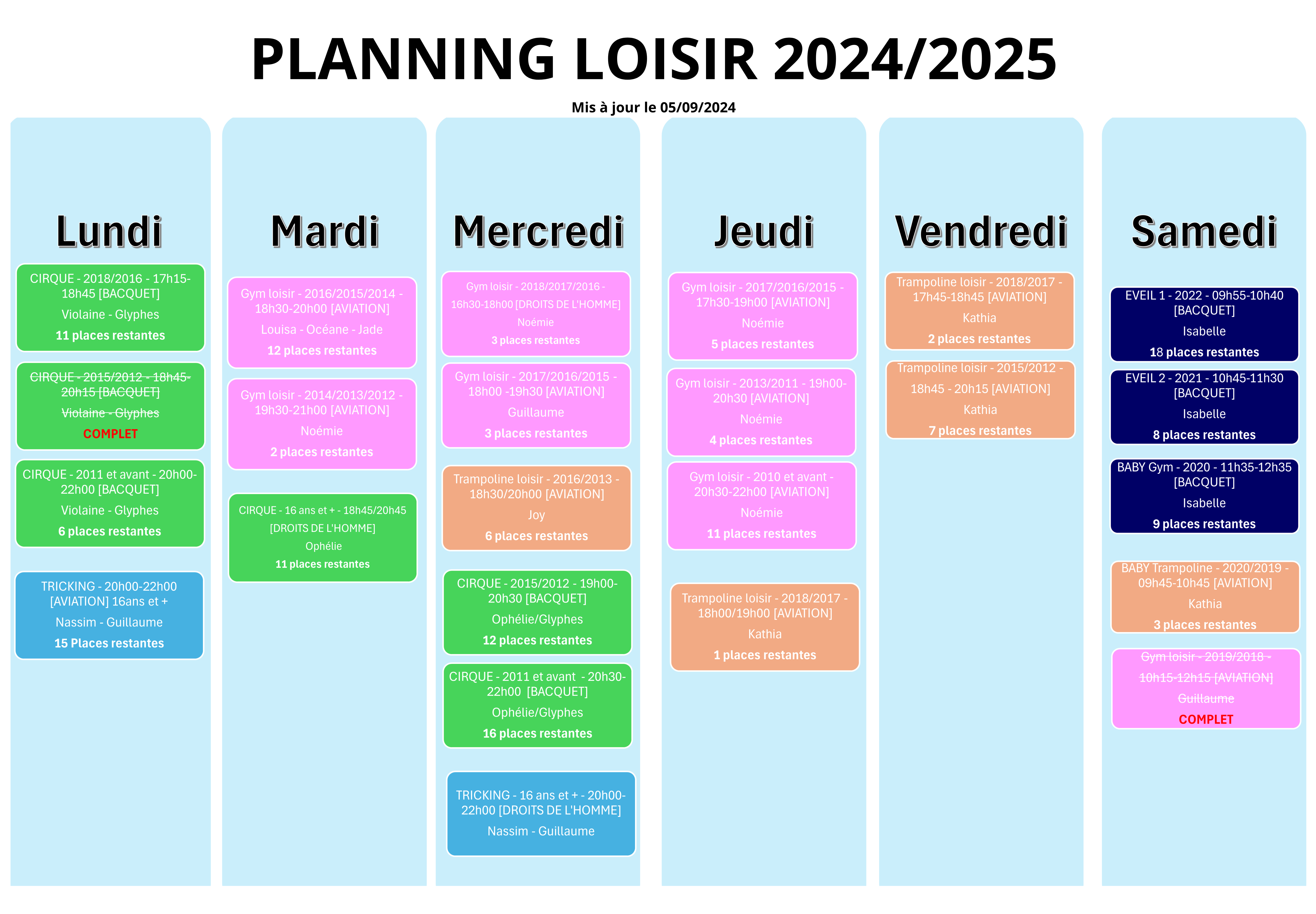 PLANNINGS 2024/2025